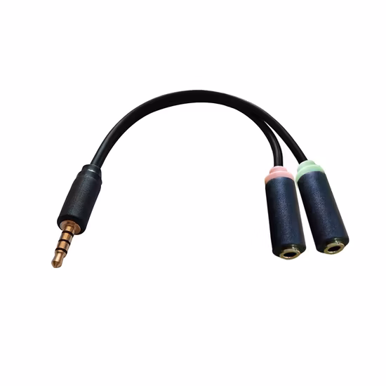 RCA-zu-Audio-Kabel, 3,5 mm auf 2 RCA-Buchsen