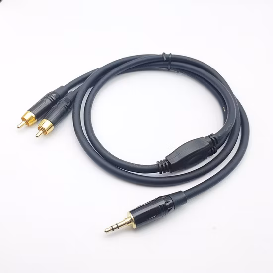 3,5-mm-Stecker auf 3 Cinch-Buchse, Adapter, Audio-Video-Kabel für AV, Audio, Video, LCD-TV, HDTV